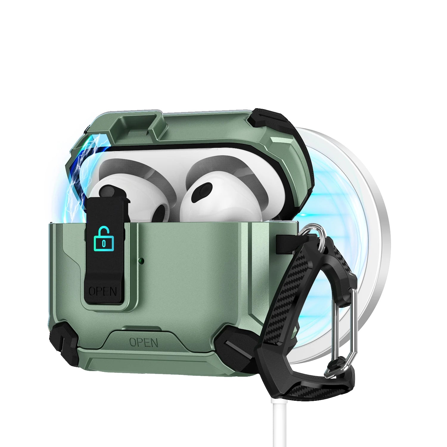 Magnetic AirPods Case with Stand – Anti-Fall & Stylish Design