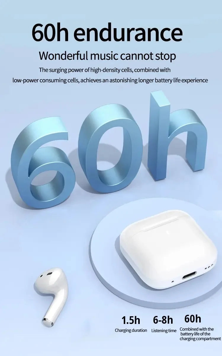 Air Pro 4 True Wireless Earbuds – Bluetooth 5.3, HiFi Sound