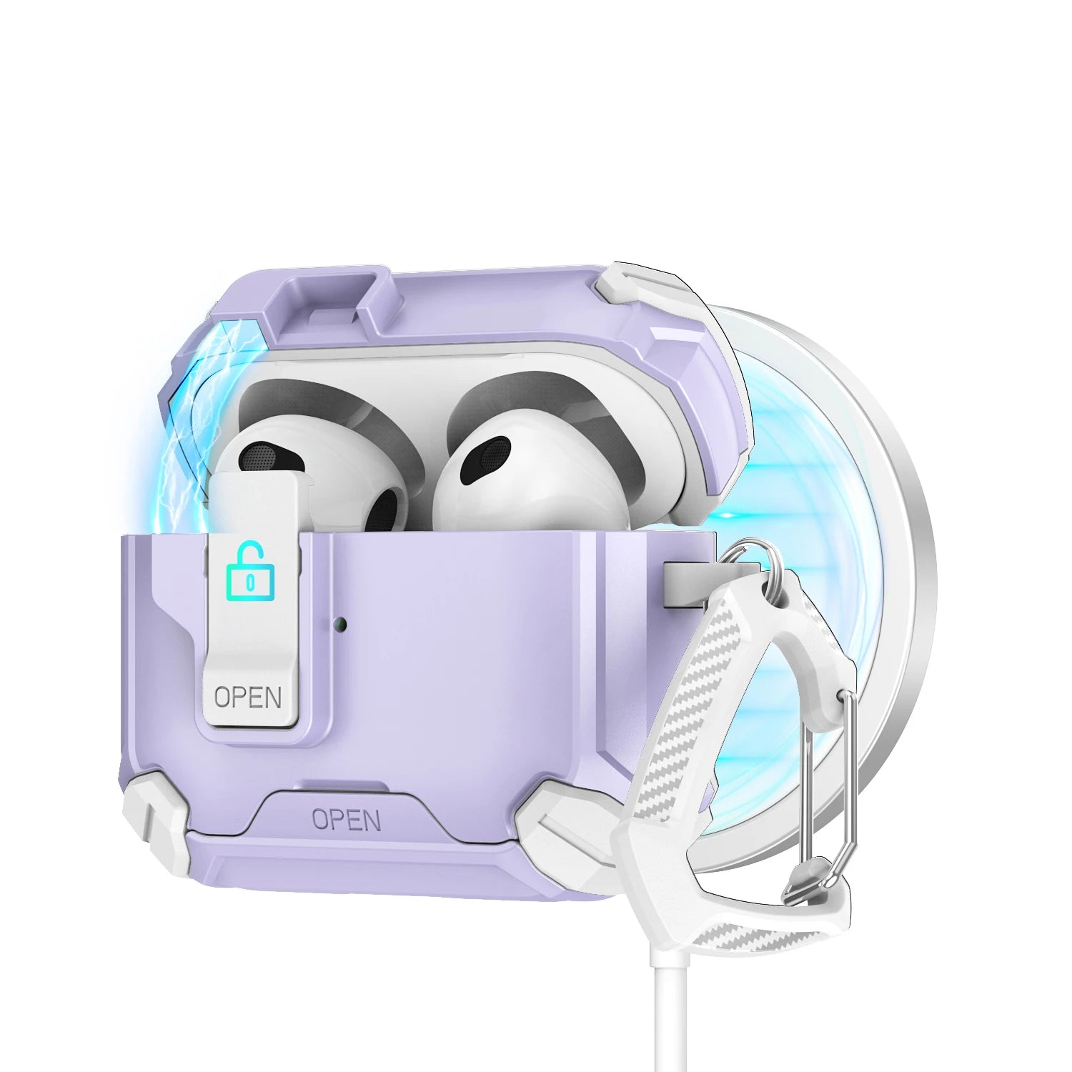 Magnetic AirPods Case with Stand – Anti-Fall & Stylish Design