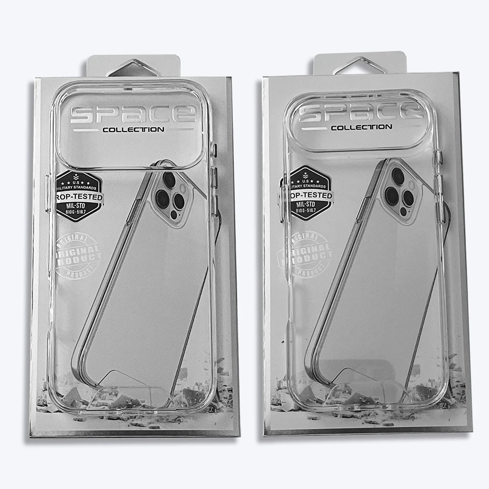 Shockproof Clear Case for iPhone 17 Pro Max – TPU + Hard Back
