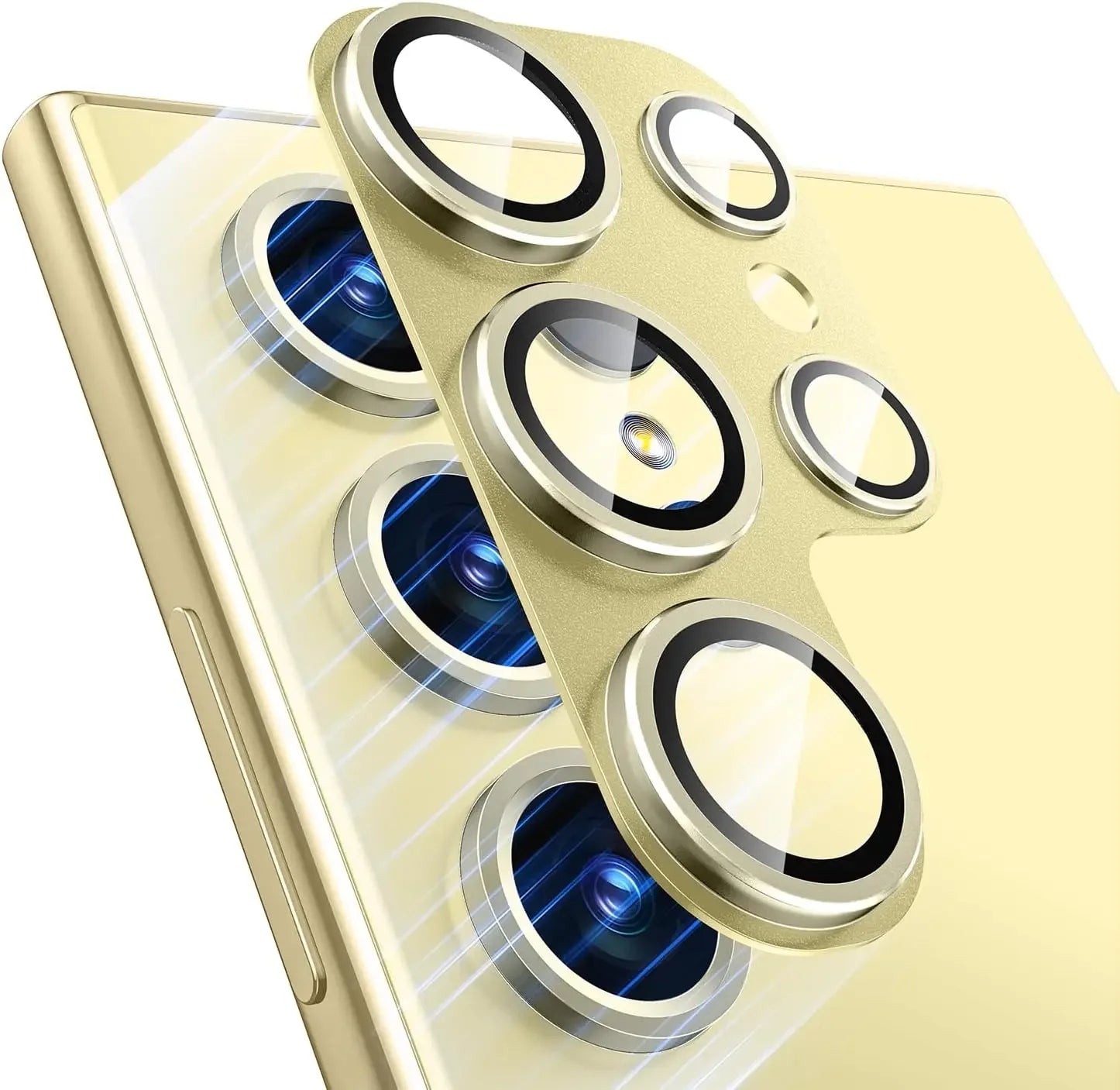 Metal Camera Lens Cover for Samsung S23–S25 Series – HD Clear Protection
