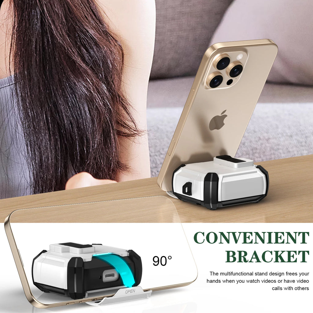 Magnetic AirPods Case with Stand – Anti-Fall & Stylish Design