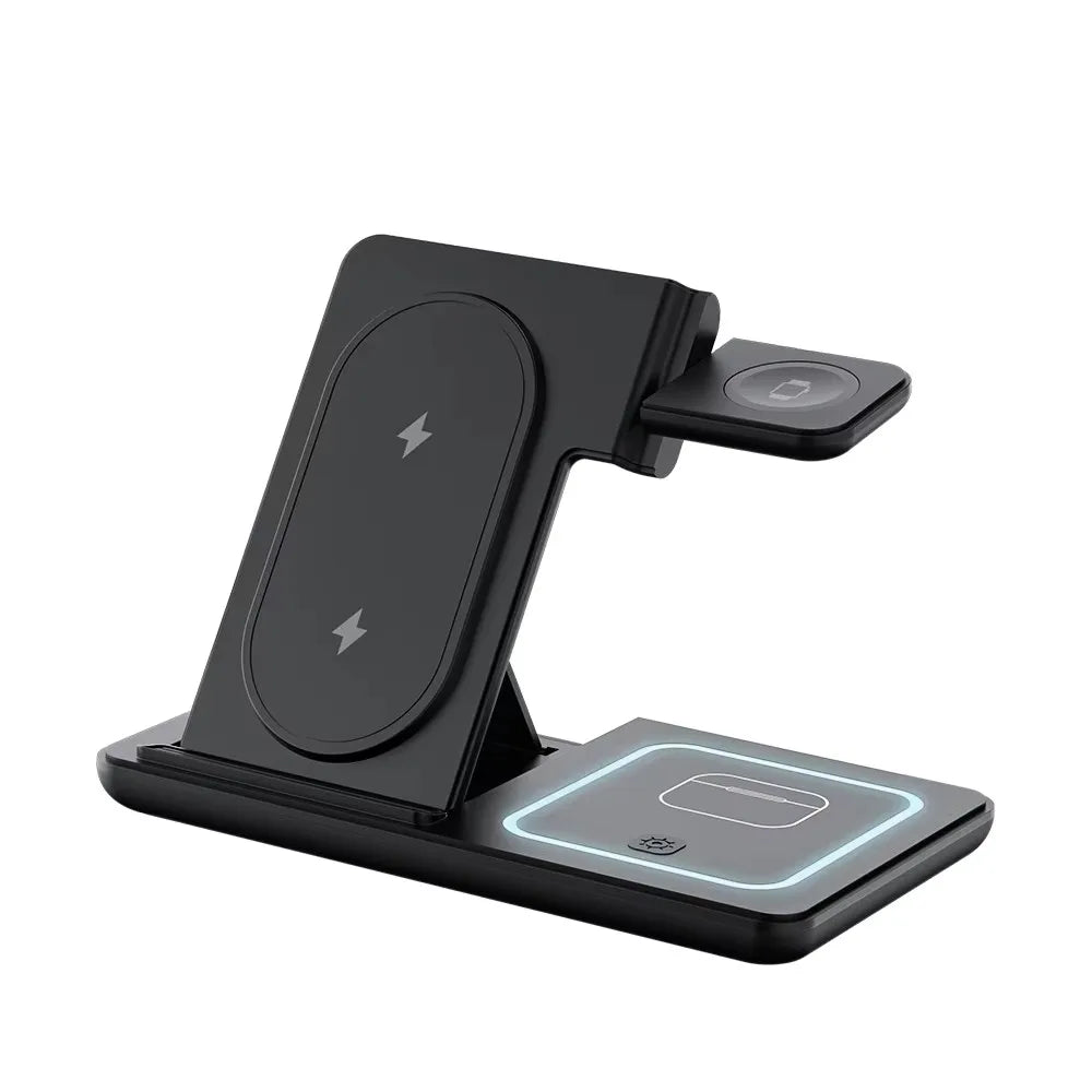 3-in-1 100W Foldable Fast Wireless Charger Stand – Samsung S23/S24 & Galaxy