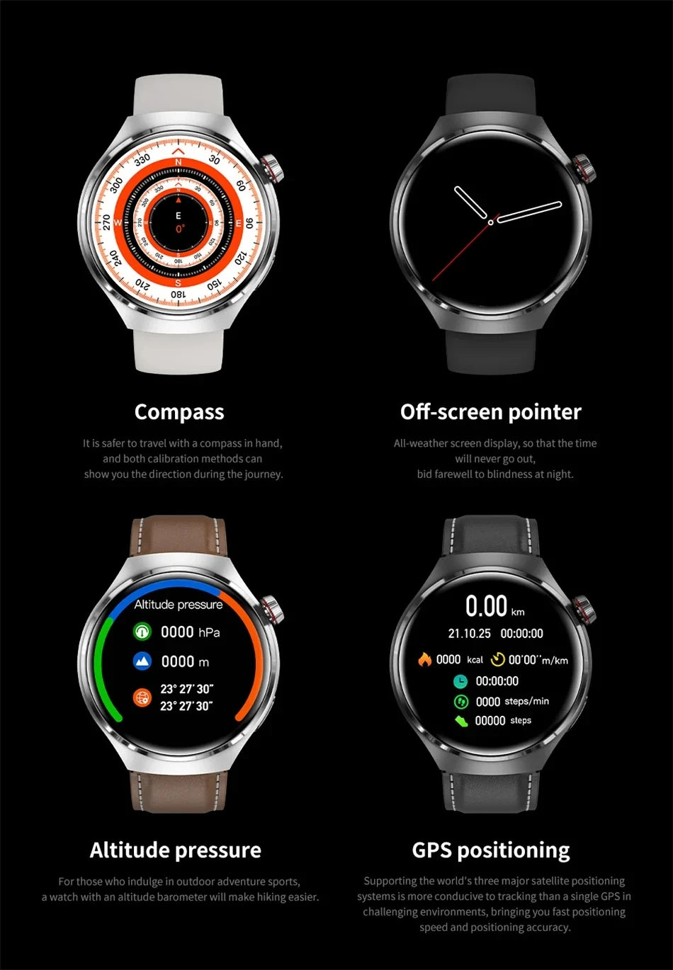 Galaxy S20–S27 & Note20 Smartwatch – Full Touch, Bluetooth Call & Heart Rate for Men & Women