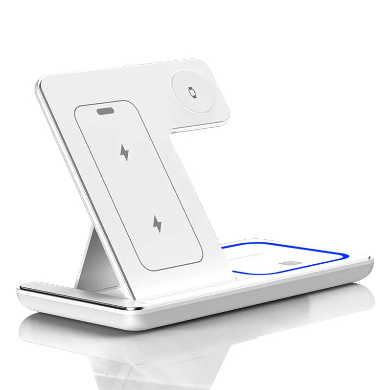 MagSafe 100W 3-in-1 Fast Wireless Charger – Foldable Dock for iPhone & Apple Devices