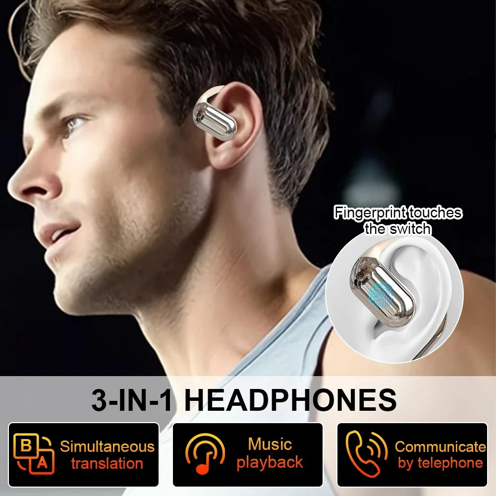 Smart Translator Earbuds – 3-in-1 Bluetooth with 144-Language Support