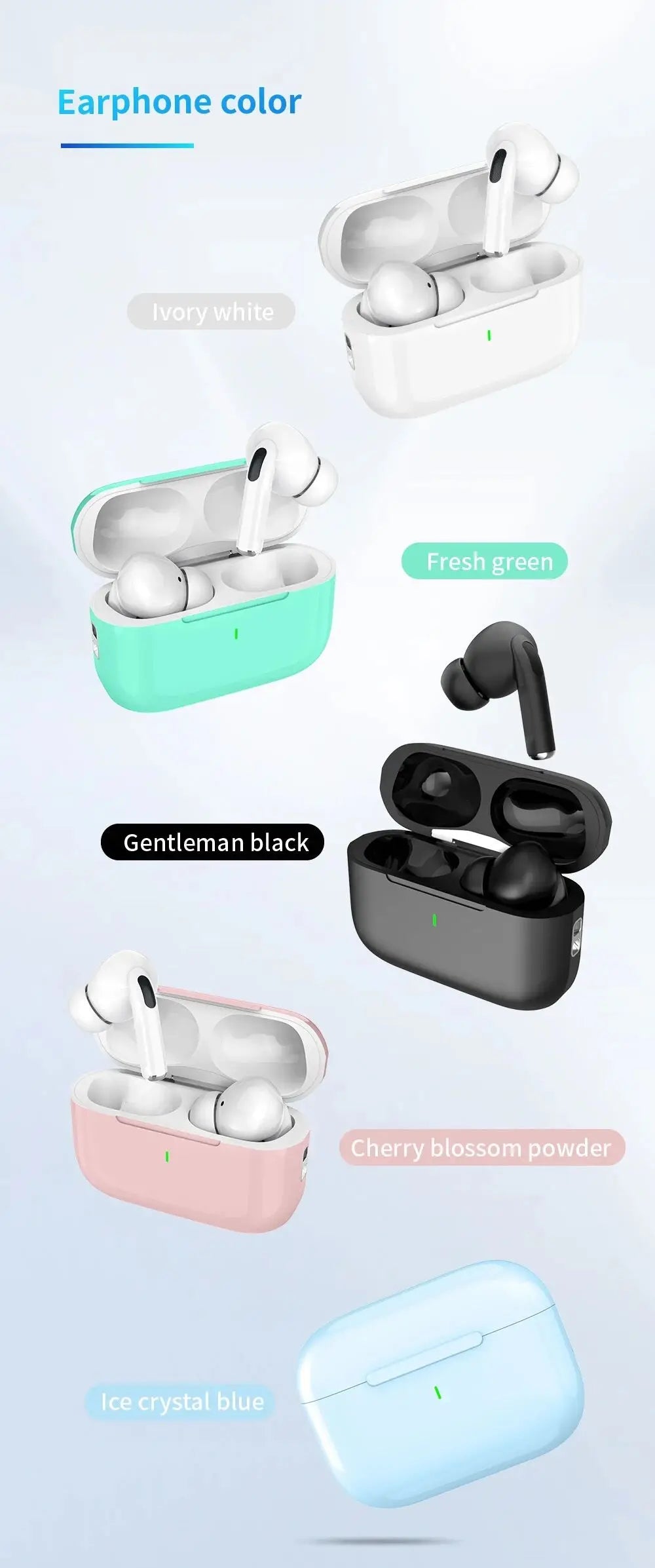 Air Pro Bluetooth 5.3 True Wireless Earbuds with Mic – iPhone & Android