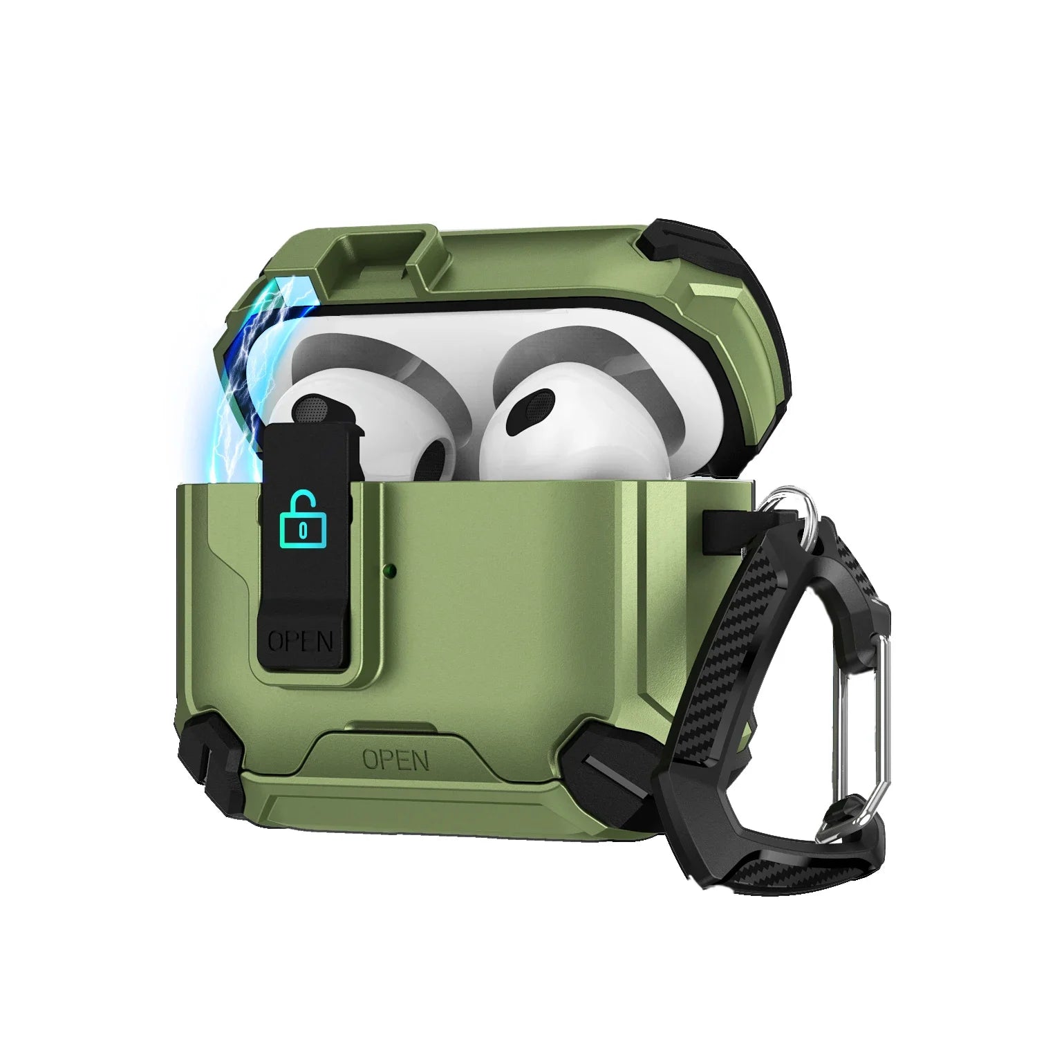 Magnetic AirPods Case with Stand – Anti-Fall & Stylish Design