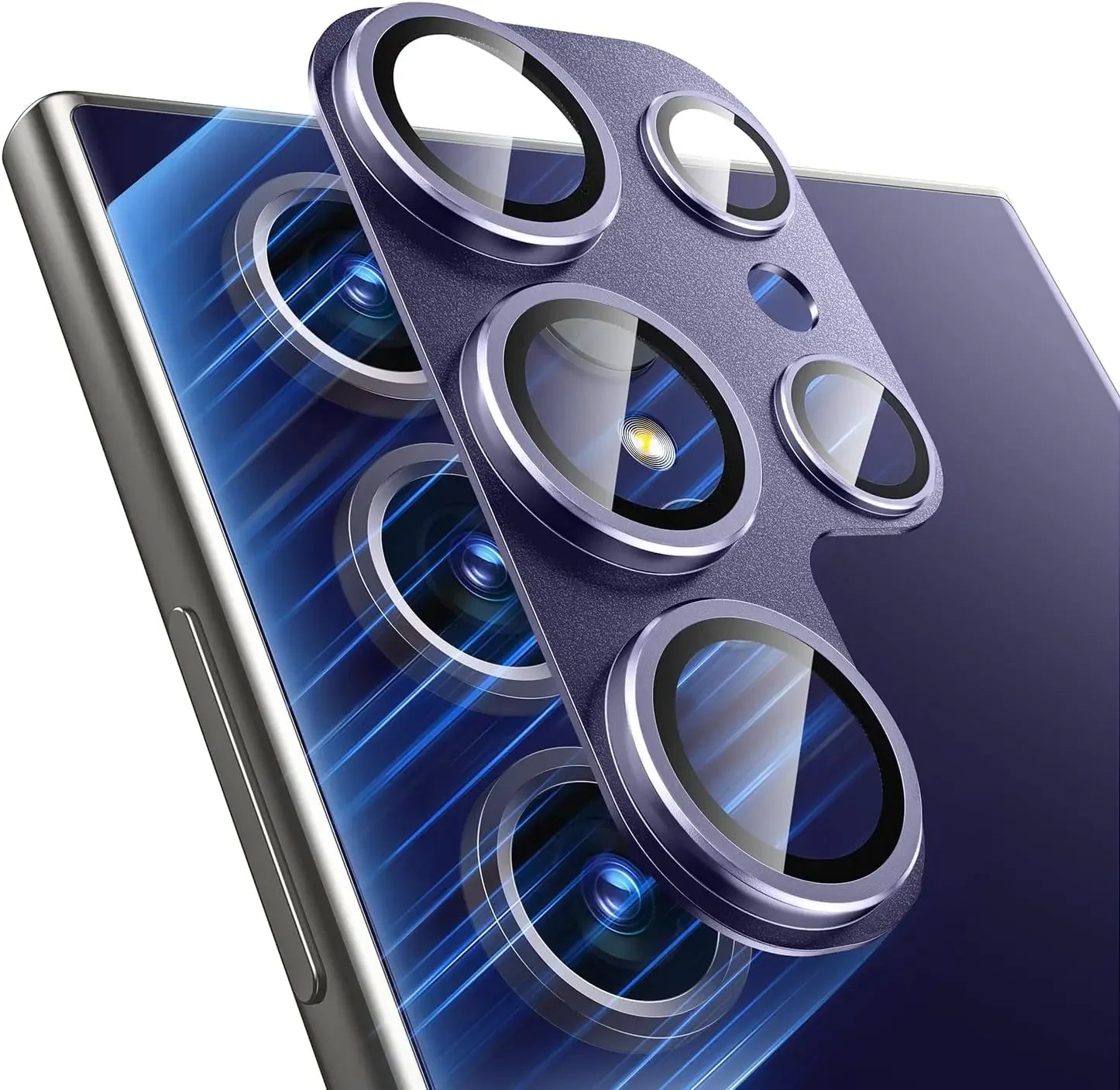 Metal Camera Lens Cover for Samsung S23–S25 Series – HD Clear Protection