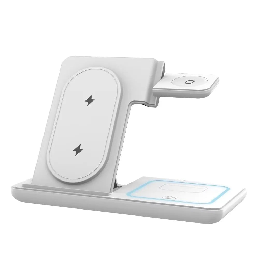 3-in-1 100W Foldable Fast Wireless Charger Stand – Samsung S23/S24 & Galaxy