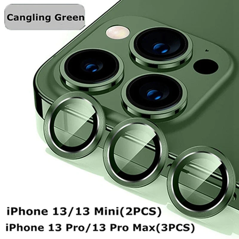 Metal Ring Camera Lens Protector – Full Coverage for iPhone 14–17 Pro/Pro Max (2–3 PCS)