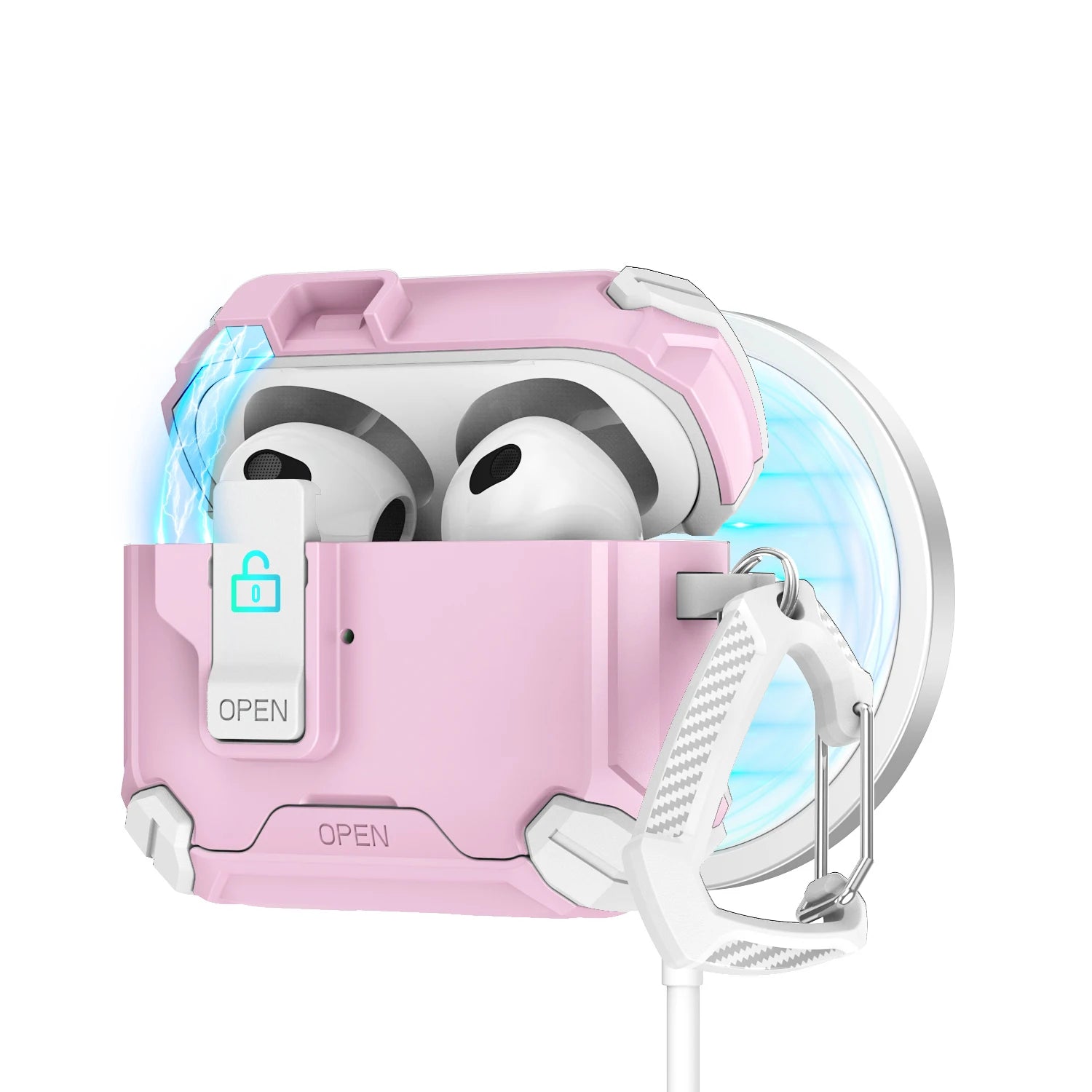 Magnetic AirPods Case with Stand – Anti-Fall & Stylish Design