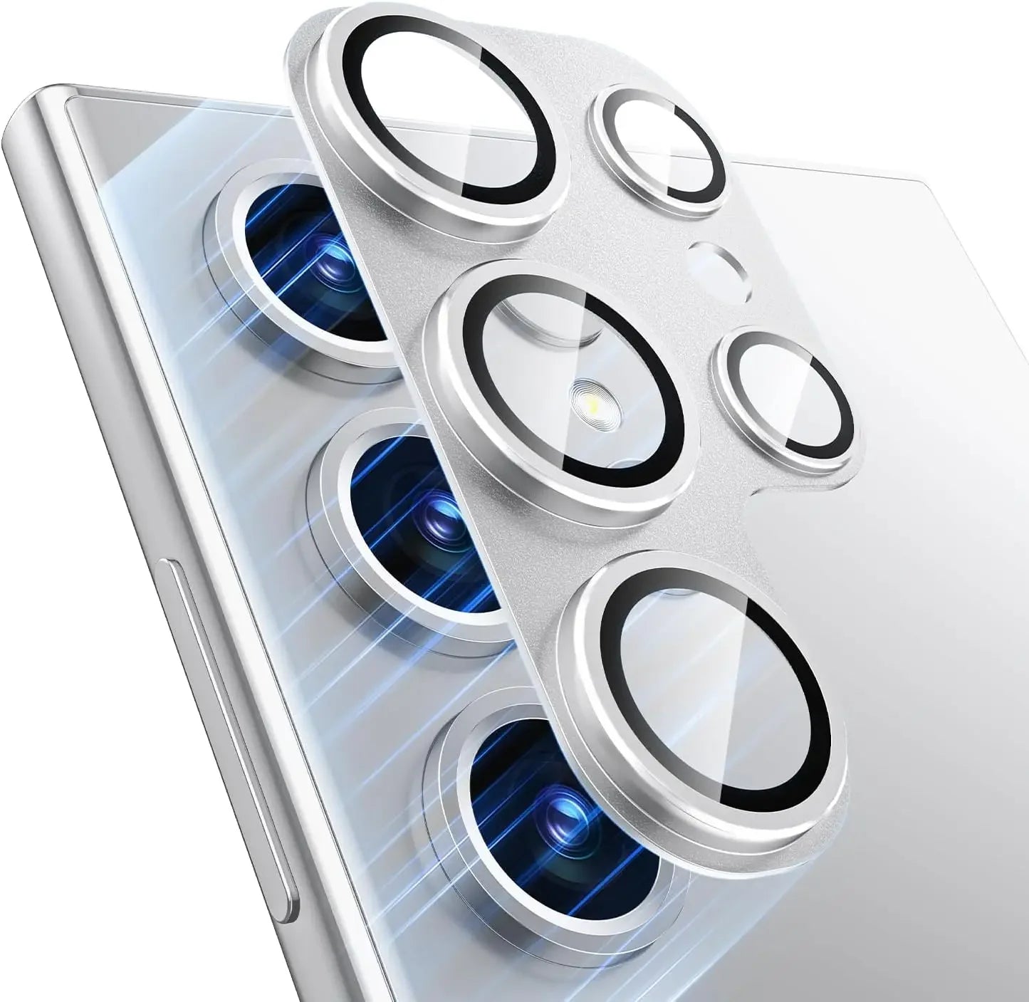 Metal Camera Lens Cover for Samsung S23–S25 Series – HD Clear Protection