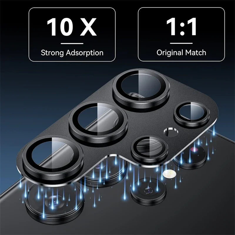Metal Camera Lens Cover for Samsung S23–S25 Series – HD Clear Protection
