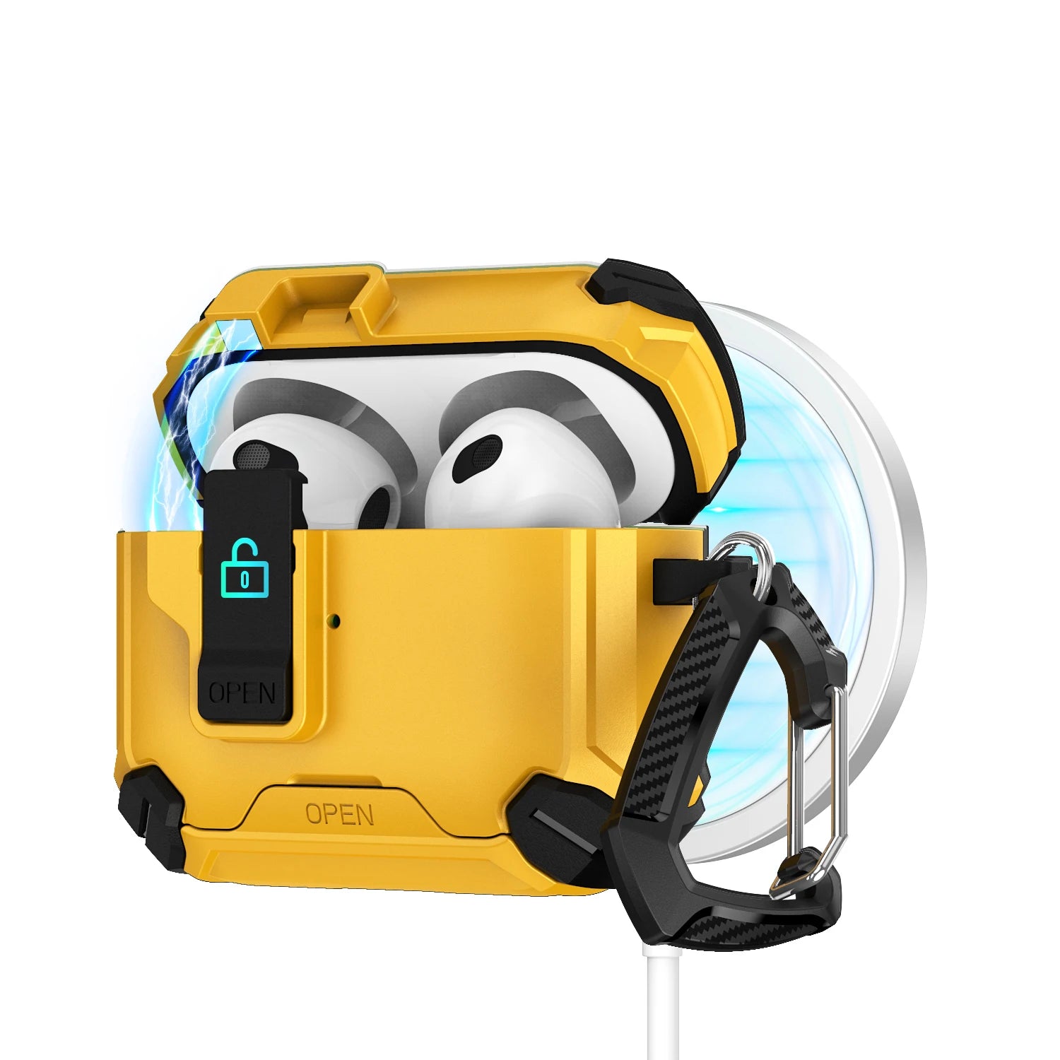 Magnetic AirPods Case with Stand – Anti-Fall & Stylish Design