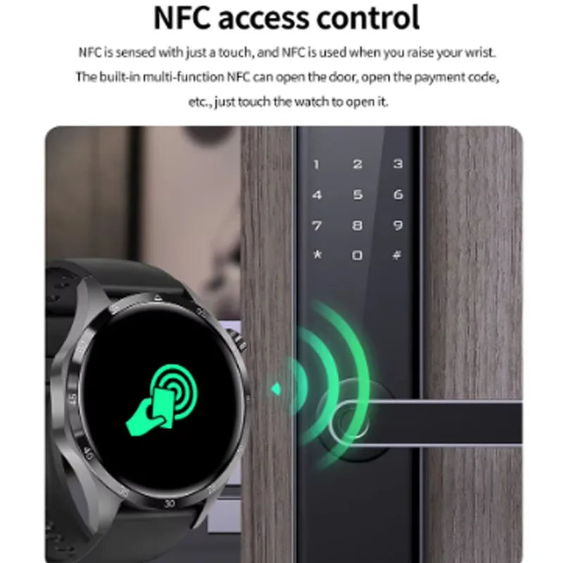 Galaxy S20–S27 & Note20 Smartwatch – Full Touch, Bluetooth Call & Heart Rate for Men & Women