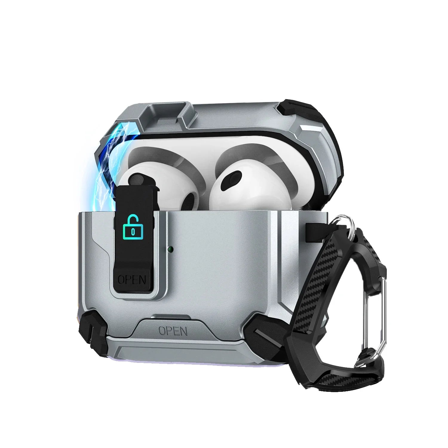 Magnetic AirPods Case with Stand – Anti-Fall & Stylish Design