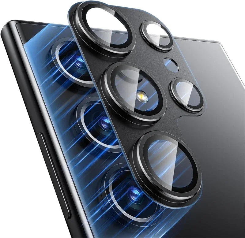 Metal Camera Lens Cover for Samsung S23–S25 Series – HD Clear Protection