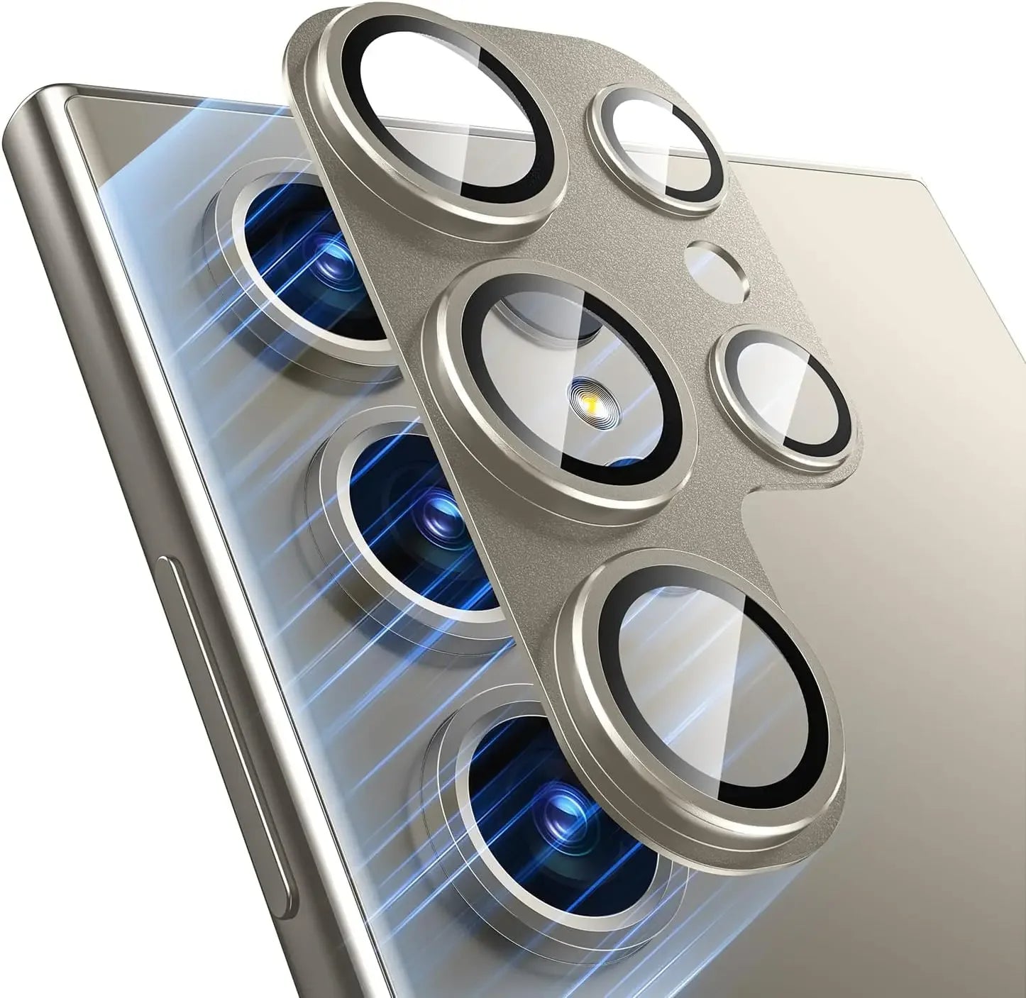 Metal Camera Lens Cover for Samsung S23–S25 Series – HD Clear Protection