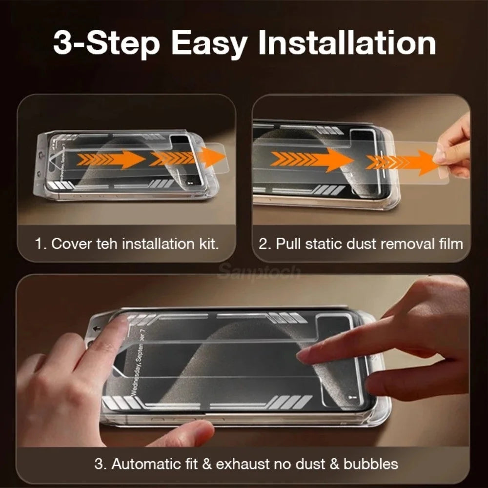 HD Tempered Glass for iPhone 16 & 17 Series – 9H Hardness