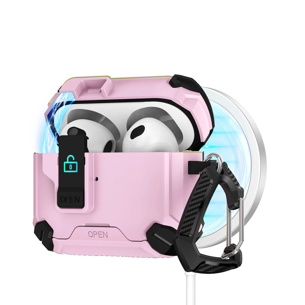 Magnetic AirPods Case with Stand – Anti-Fall & Stylish Design